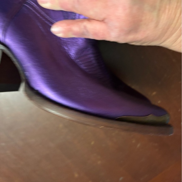 Miranda lambert size 6 purple metallic booties idyllwind Cowgirl rodeo western - Picture 7 of 13